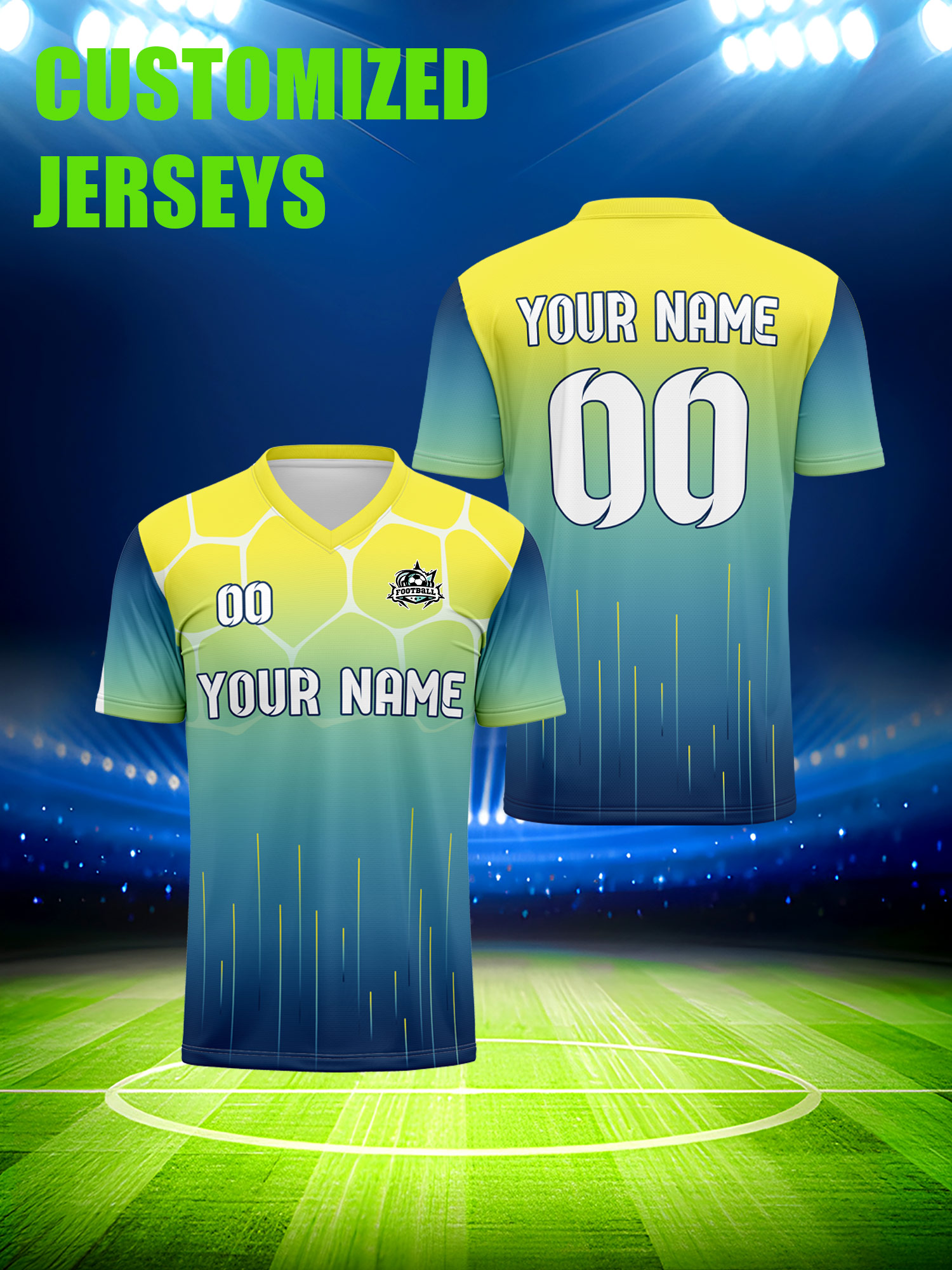 Men'S Fashion Names - Custom Soccer Jersey With Custom Image,