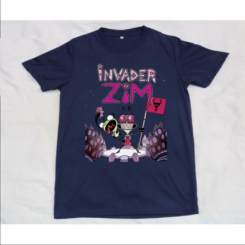 Poster Men Fashion - Invader Zim Poster Navy Blue T