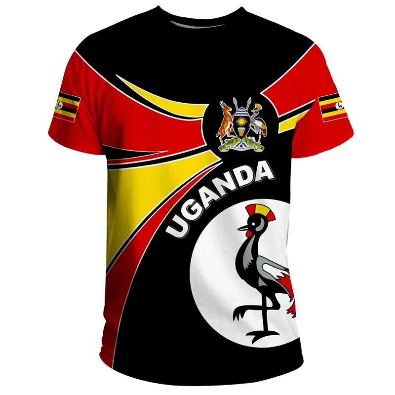 Men Fashion Uganda - Fashion 3D Printed Uganda T Shirt