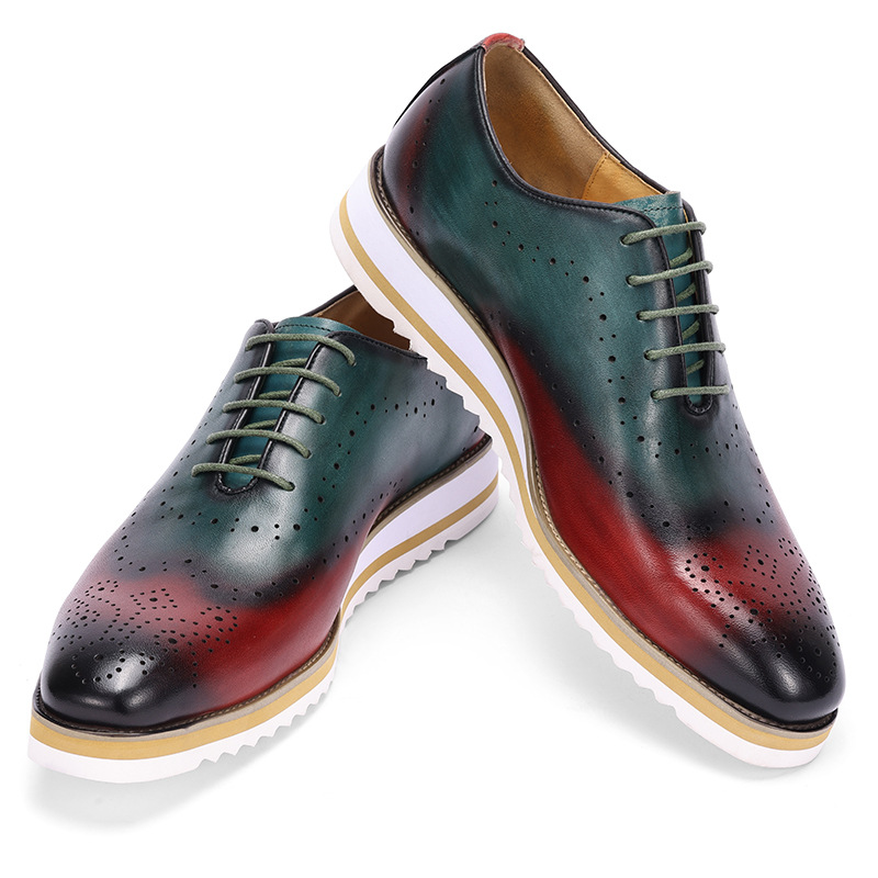Oxford Shoes Brogue - Luxury Men's Dress Shoes Genuine Leather