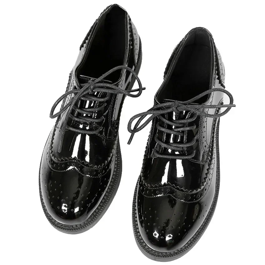 Oxford Shoes Brogue - 2025 Autumn Women Oxford Flats Shapes