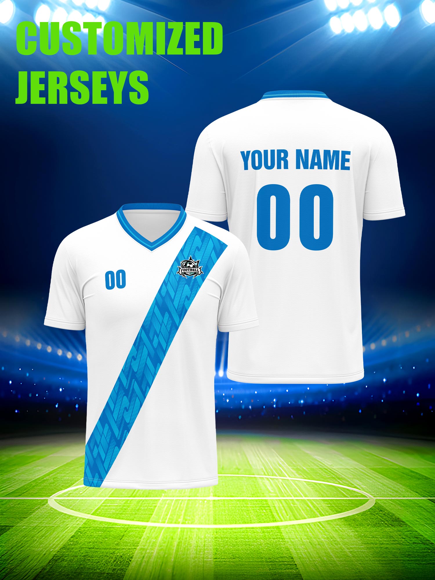 Men'S Fashion Names - Custom Soccer Jersey With Custom Image,