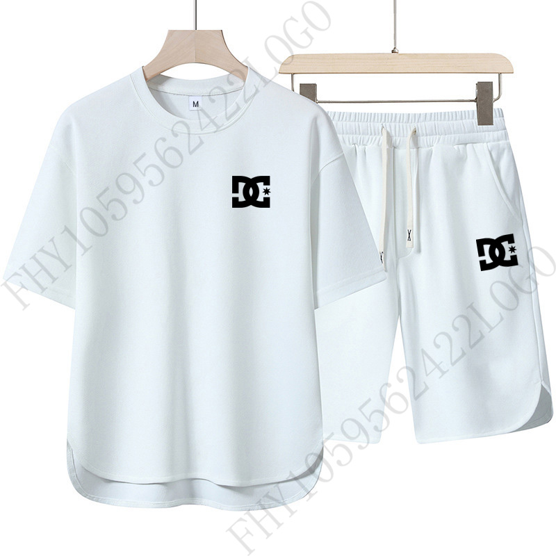 Quality Men'S Fashion - Men's fashionable short-sleeved shorts set, round-neck