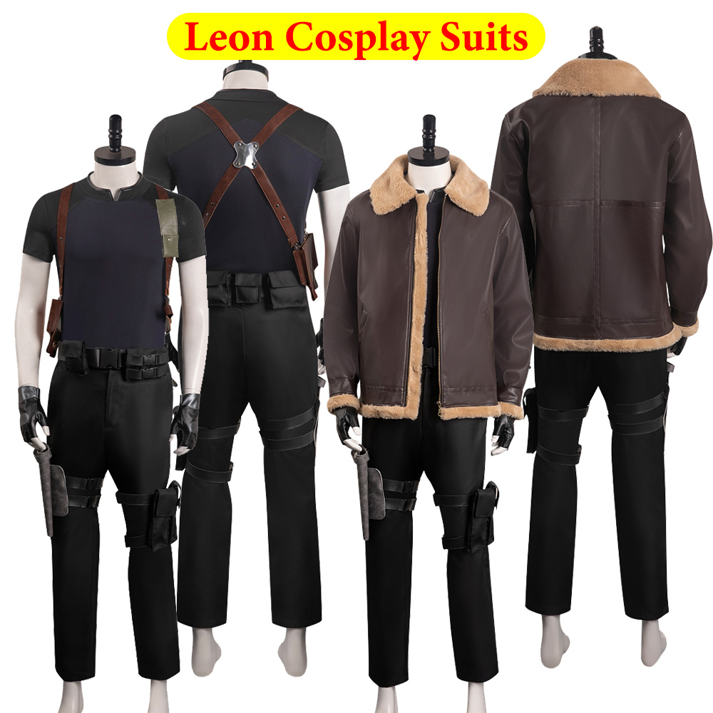 Belt Mens Fashion - Leon Cosplay Fantasy Costume Wig Uniform