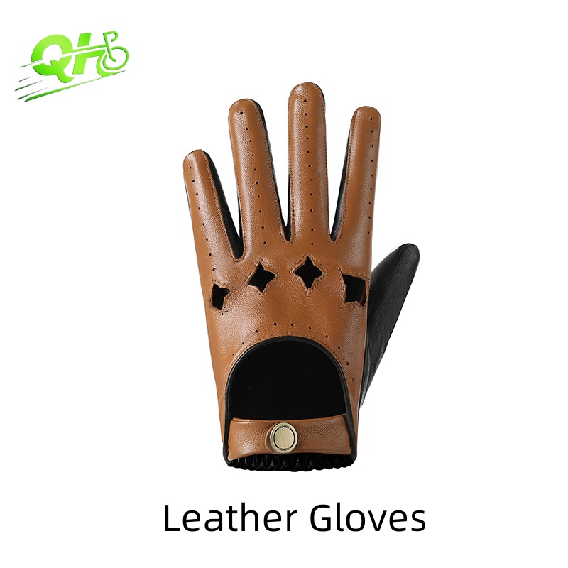 Driving Gloves Leather - Men Leather Gloves Motorcycle Driving Touchscreen