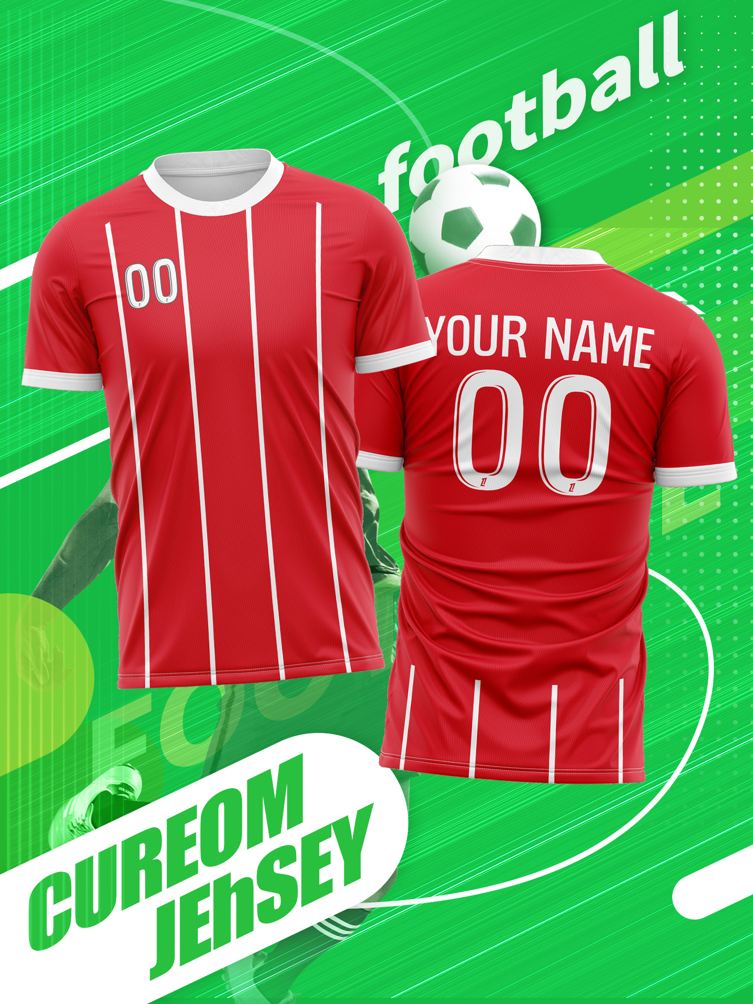 Men'S Fashion Names - Custom Photo Name Number Soccer Jersey