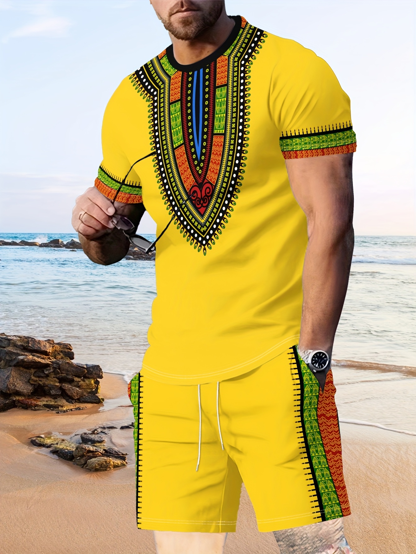 Quality Men'S Fashion - New Men's Suits African Dashiki Paisley
