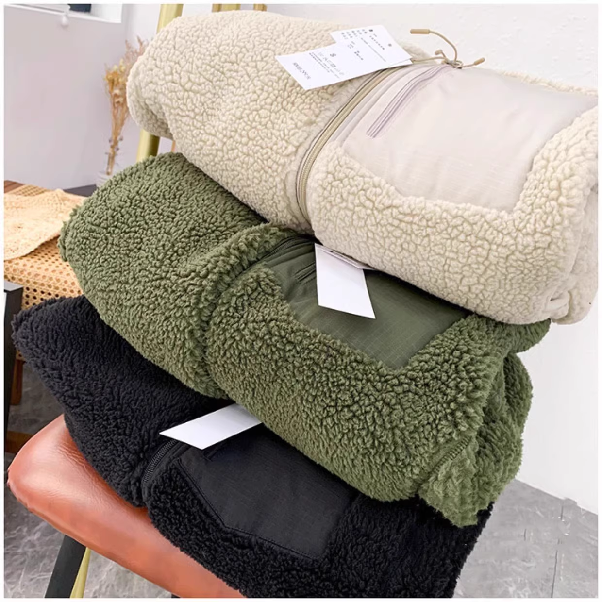 Corduroy Jacket Men - Loose Fit Lamb Velvet Jacket Coat
