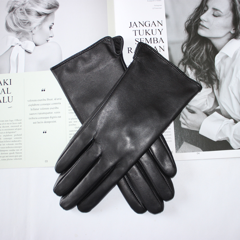 Driving Gloves Leather - New Ladies Sheepskin Gloves Outdoor Riding