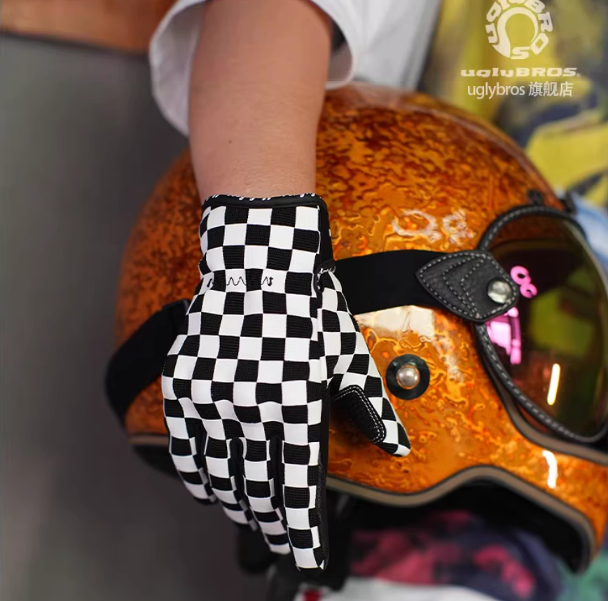Driving Gloves Leather - Uglybros Motorcycle Men Motocross Racing MX