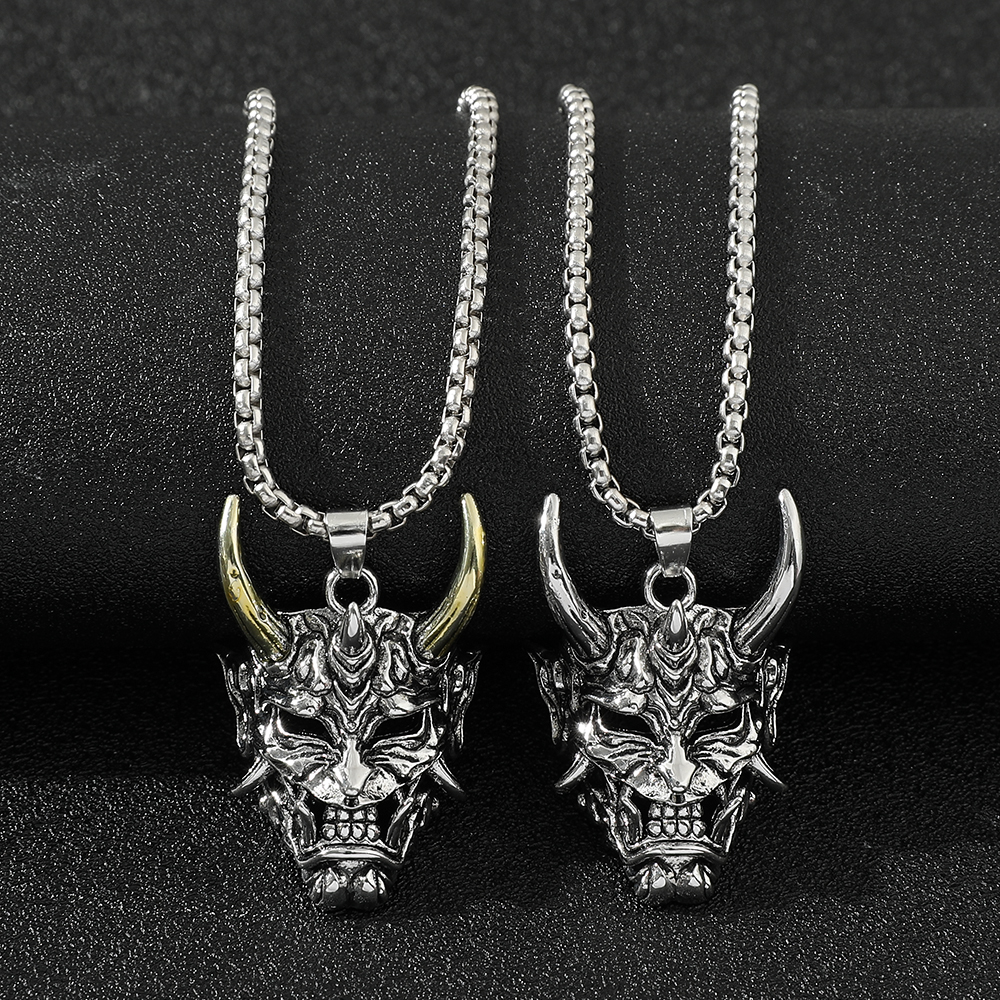 Men'S Fashion Accessories - Handsome Rascal Ghost Mask Pendant Necklace