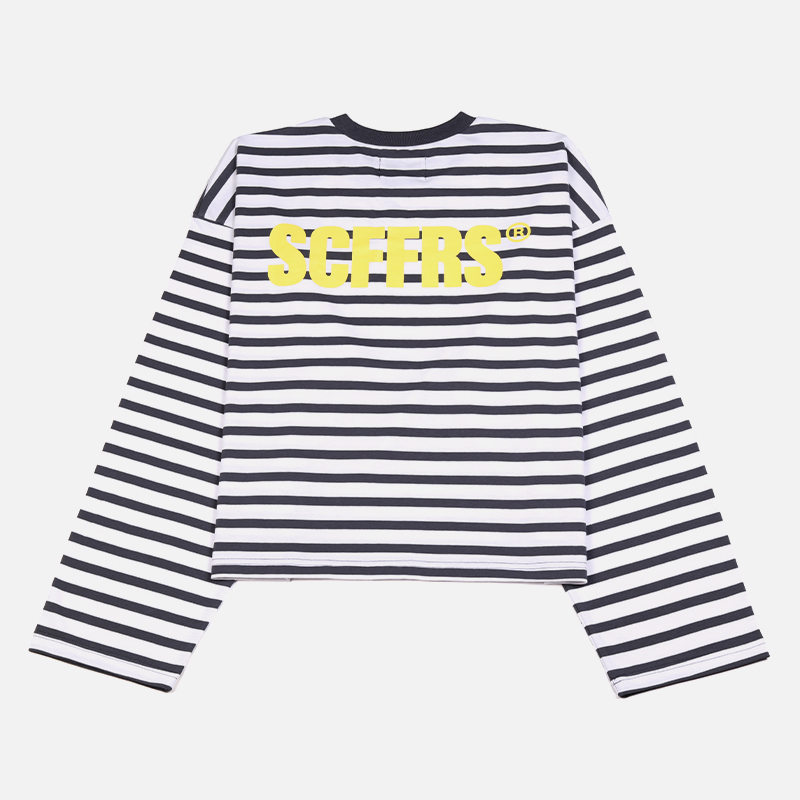 Quality Men'S Fashion - SCFFRS Striped Sweatshirt Tops Unisex Long