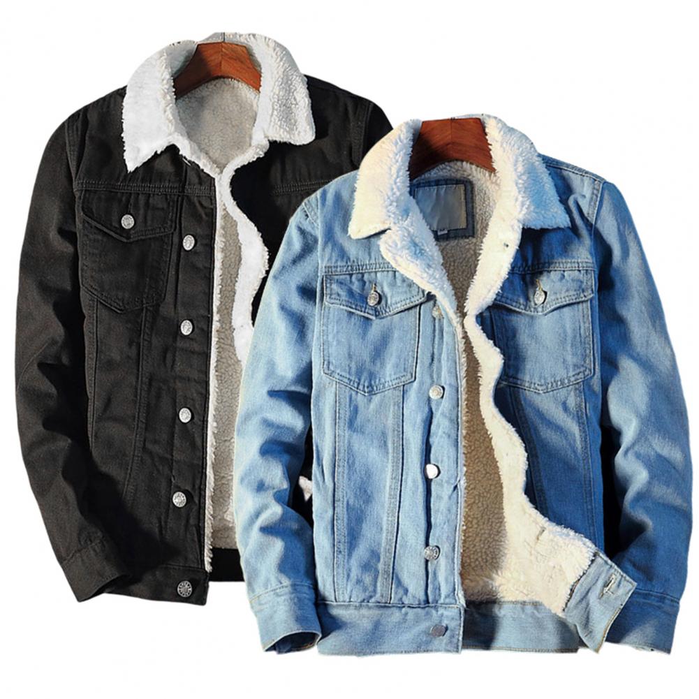 Corduroy Jacket Men - Men Winter Autumn Jacket Denim Inner