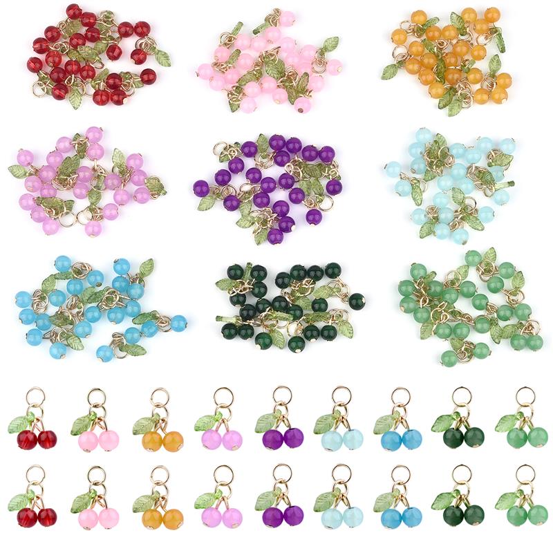 Men'S Fashion Accessories - 10Pcs/lot Fashion Delicious Red Cherry Keychain
