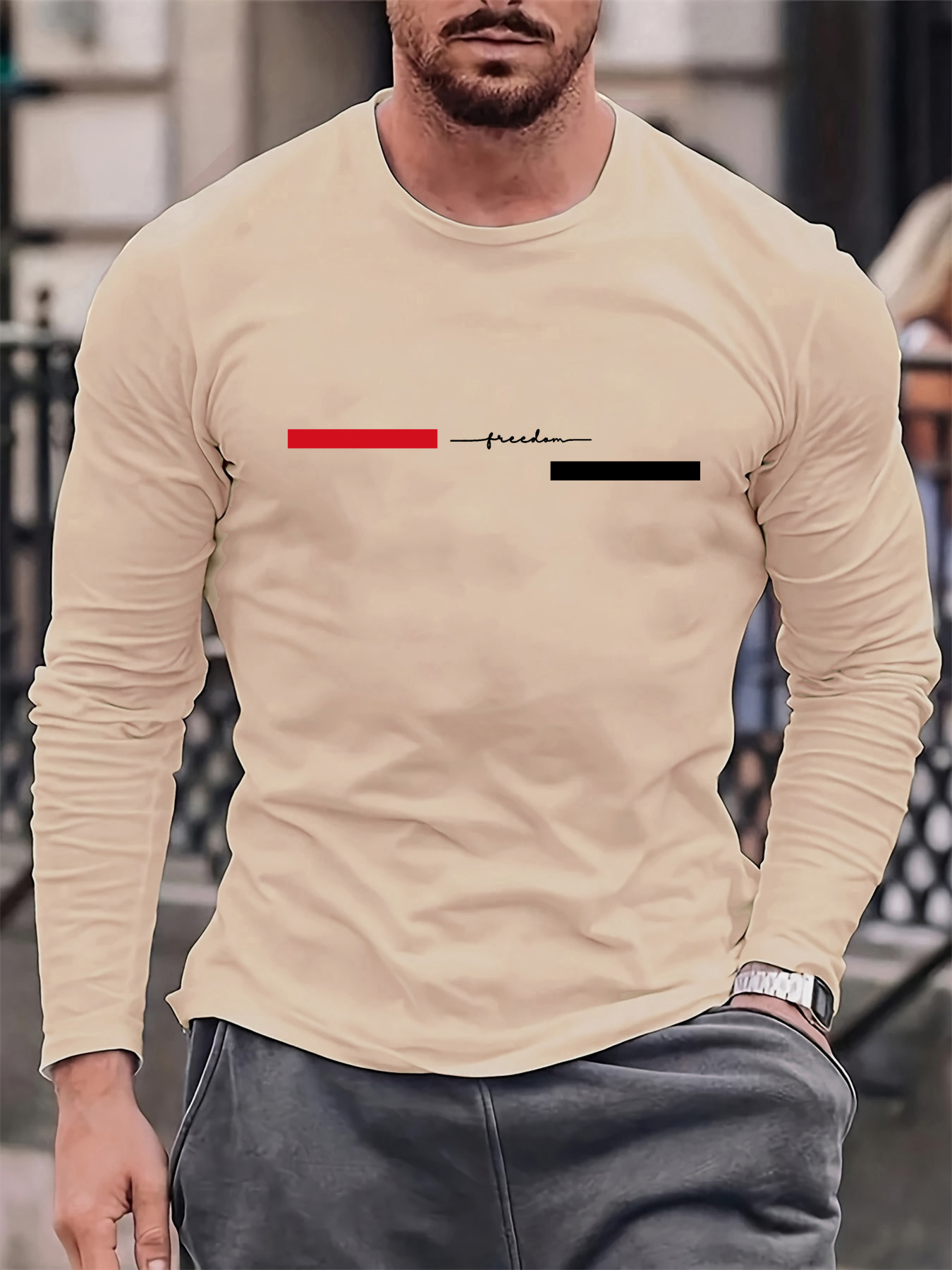 100% pure cotton men's long sl - đánh giá và giá Men'S Fashion Undershirt