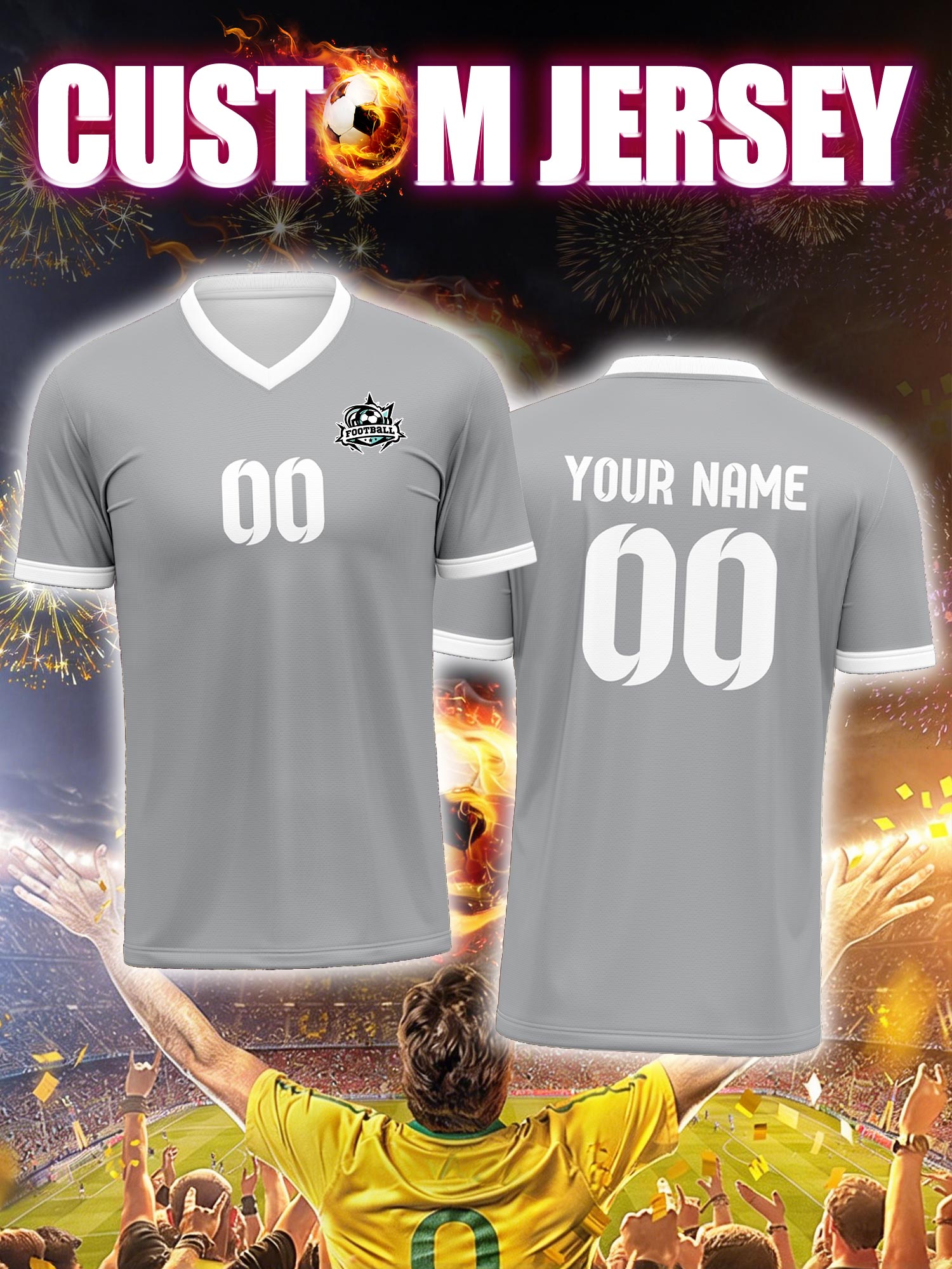 Custom Soccer Jersey With Cust - đánh giá và giá Men'S Fashion Names