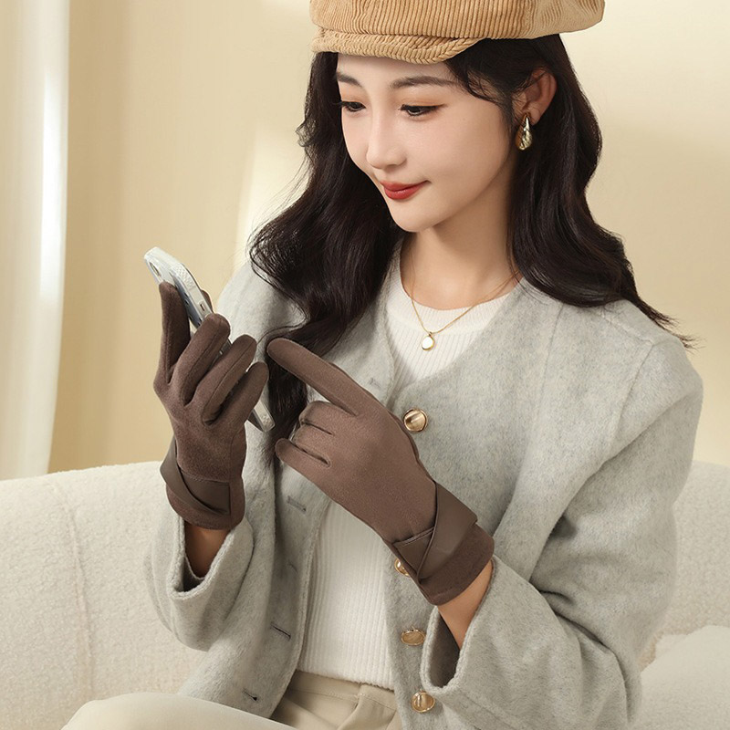 1 Pair Suede Gloves For Women  - đánh giá và giá Driving Gloves Leather