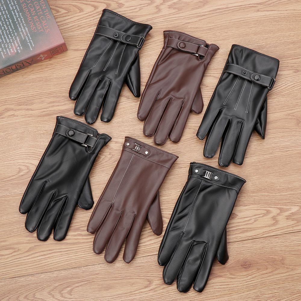 Men's Fleece Thermal Leather G - đánh giá và giá Driving Gloves Leather