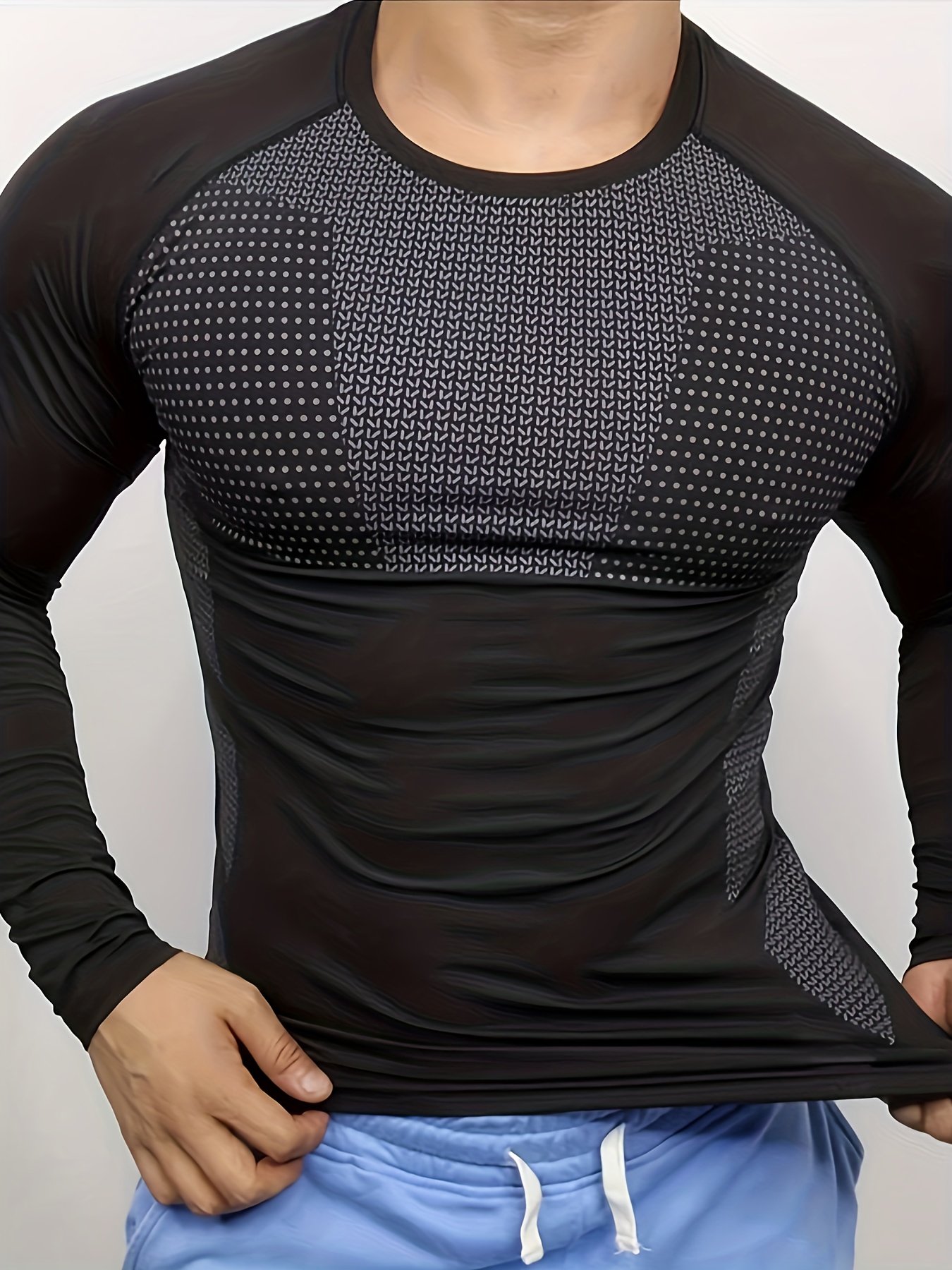 Men's autumn and winter thick  - đánh giá và giá Compression Shirt Workout