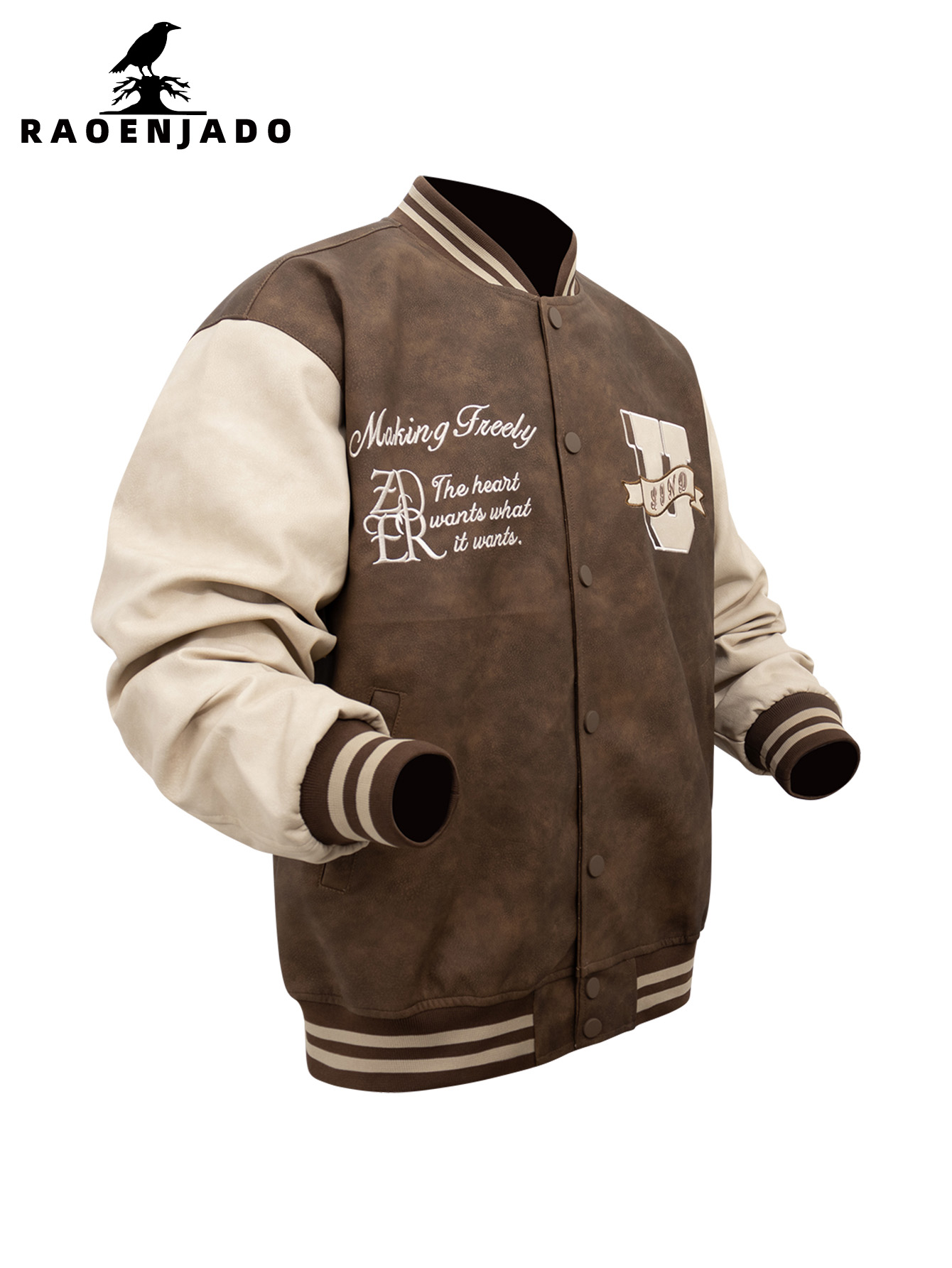 Men's Faux Leather Jackets Vin - đánh giá và giá Varsity Jacket Letterman
