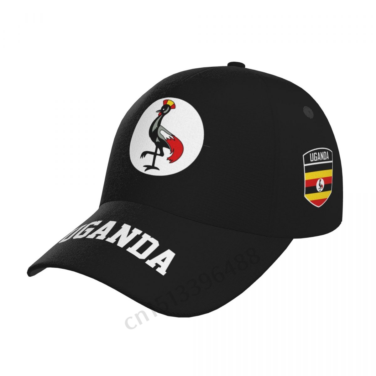 2025 Uganda Flag 3D Soccer Hat - đánh giá và giá Men Fashion Uganda