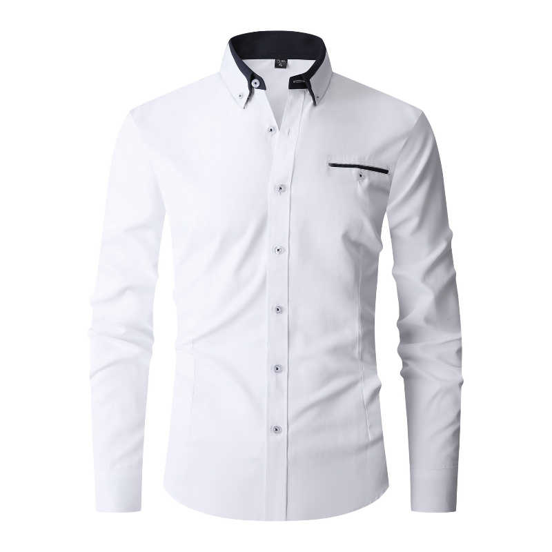 Men Formal Shirt Long Sleeve O - đánh giá và giá Men'S Fashion Color