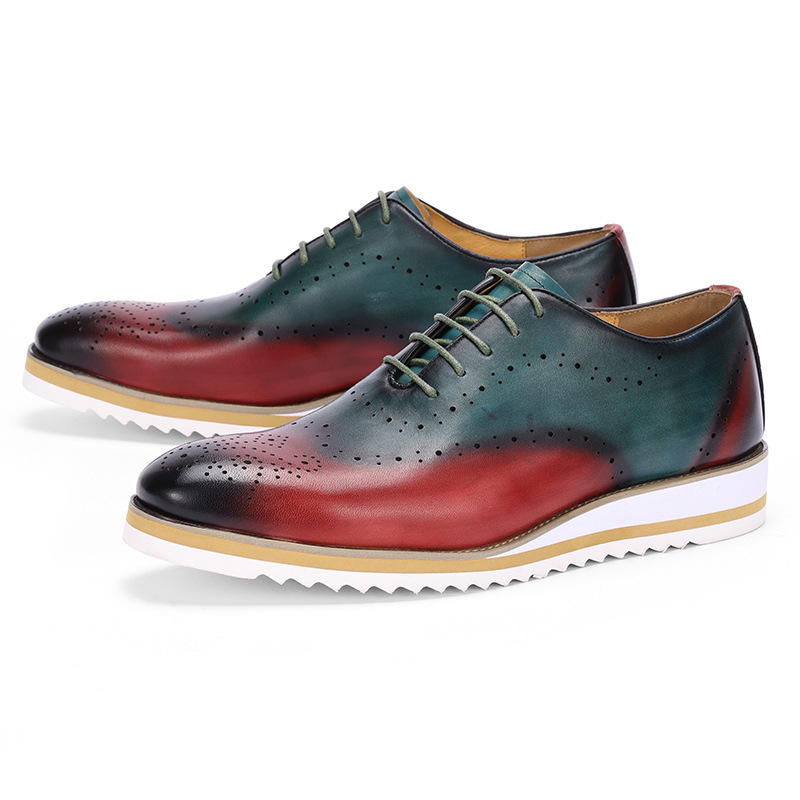 Luxury Men's Dress Shoes Genui - đánh giá và giá Oxford Shoes Brogue