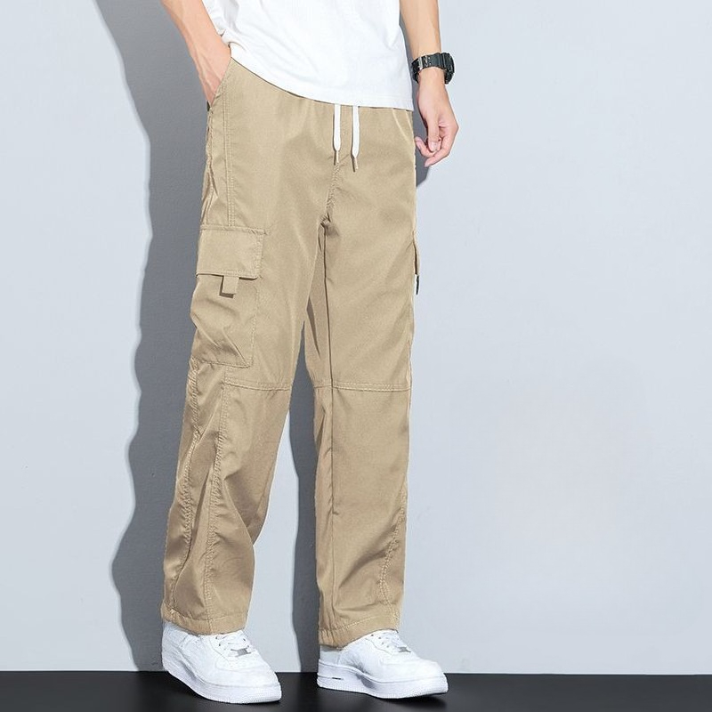 Multi Pocket Baggy Straight Ca - đánh giá và giá Men'S Fashion Trousers