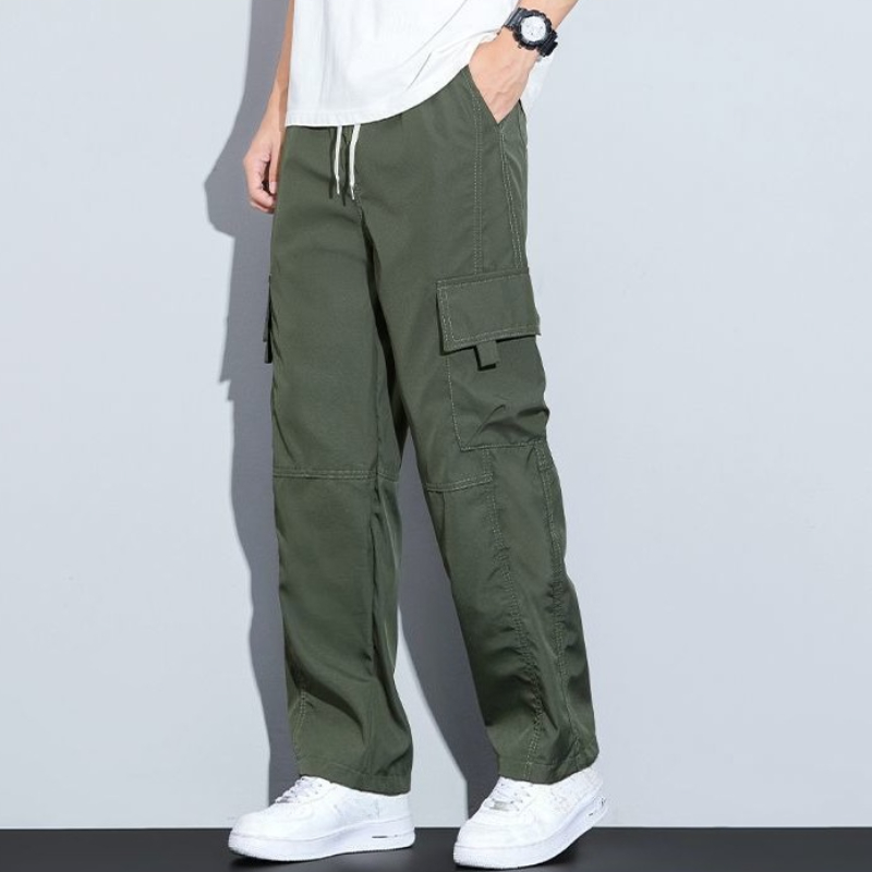 Multi Pocket Baggy Straight Ca - đánh giá và giá Men'S Fashion Trousers