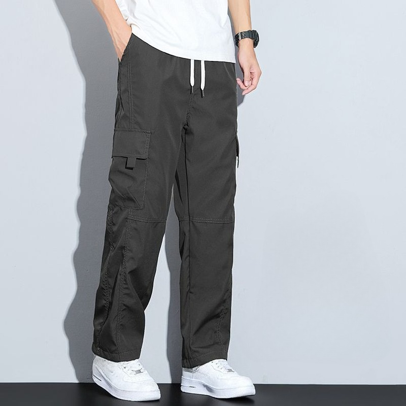 Multi Pocket Baggy Straight Ca - đánh giá và giá Men'S Fashion Trousers