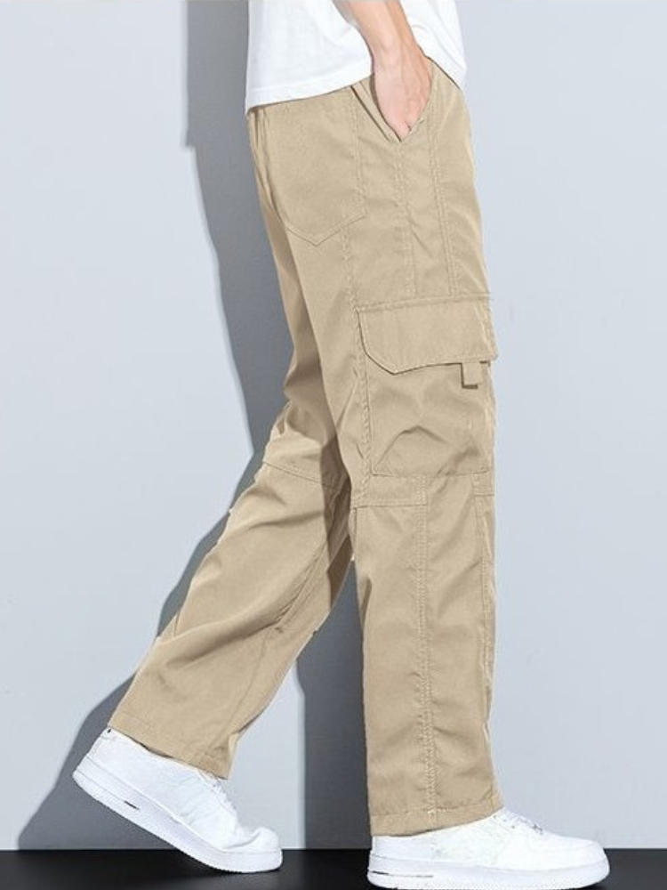 Multi Pocket Baggy Straight Ca - đánh giá và giá Men'S Fashion Trousers