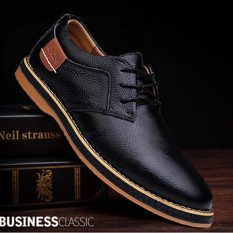 Genuine Leather Men Dress Shoe - đánh giá và giá Oxford Shoes Brogue