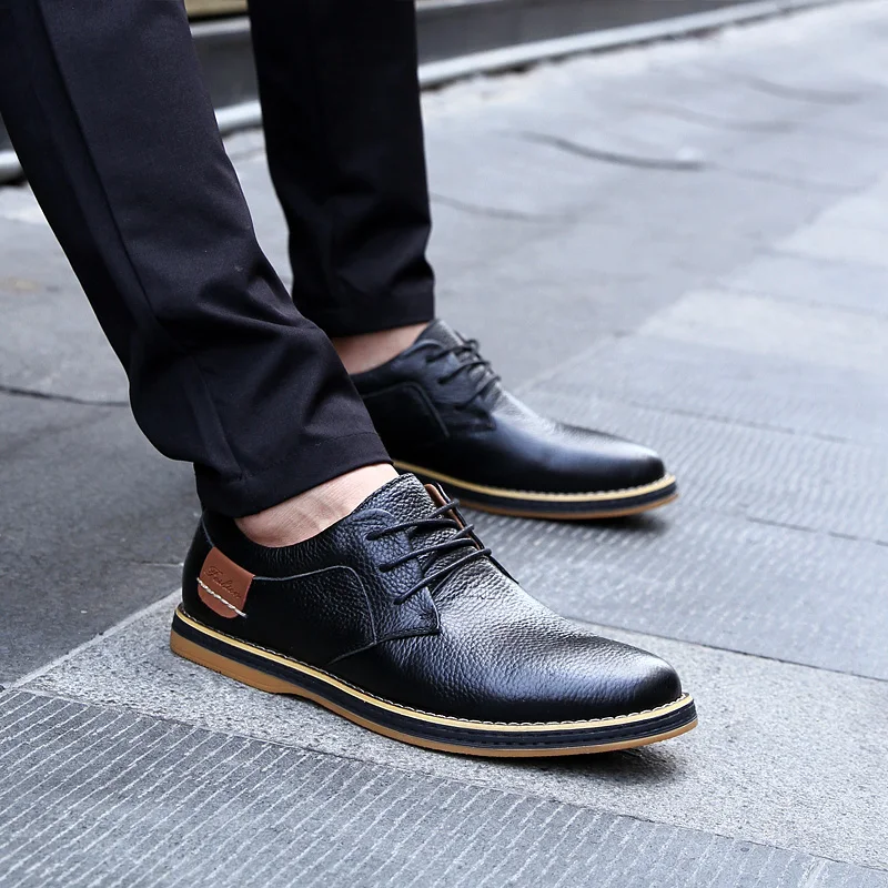 Genuine Leather Men Dress Shoe - đánh giá và giá Oxford Shoes Brogue