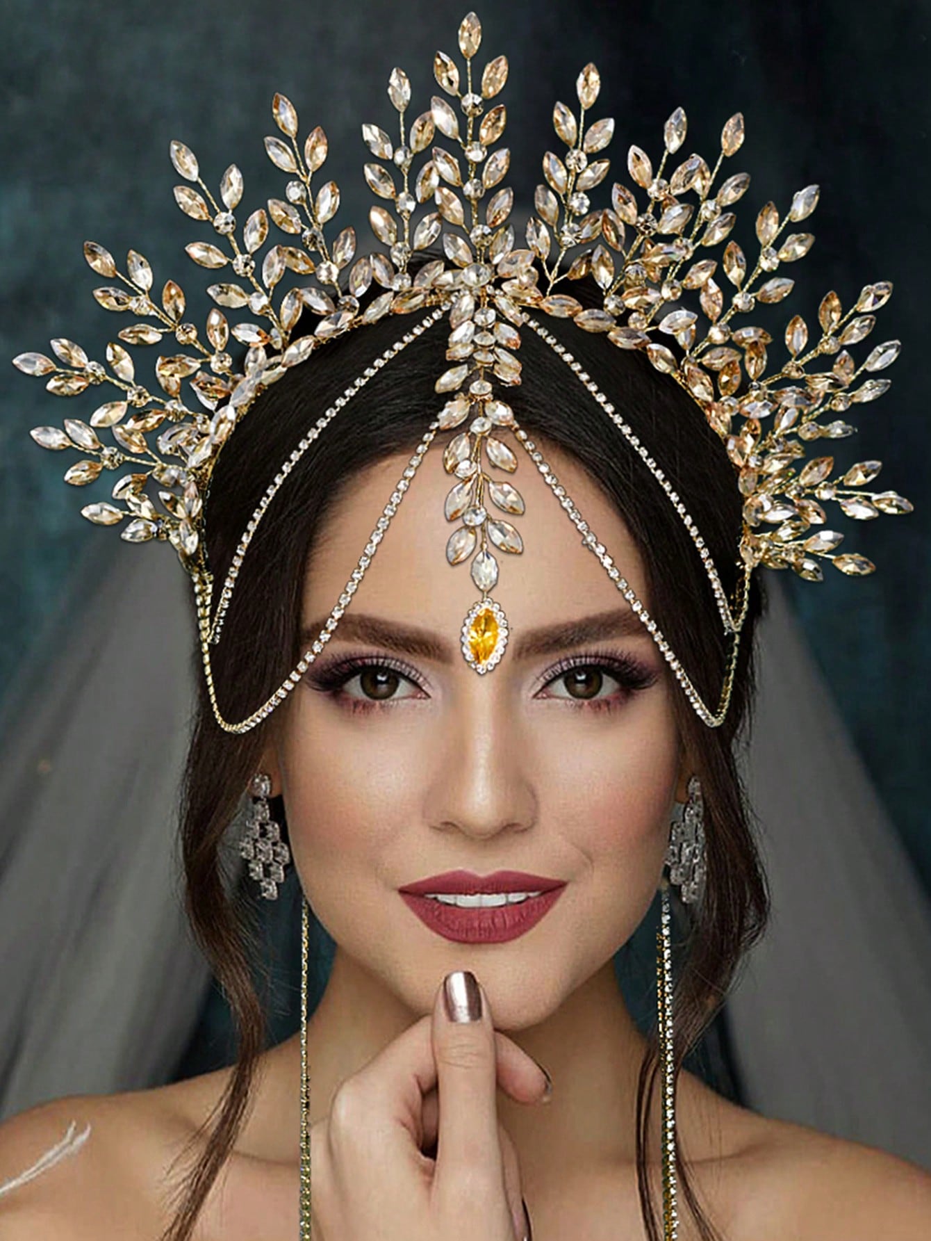 1pc Luxurious Bridal Crown Hea - đánh giá và giá Men'S Fashion Accessories