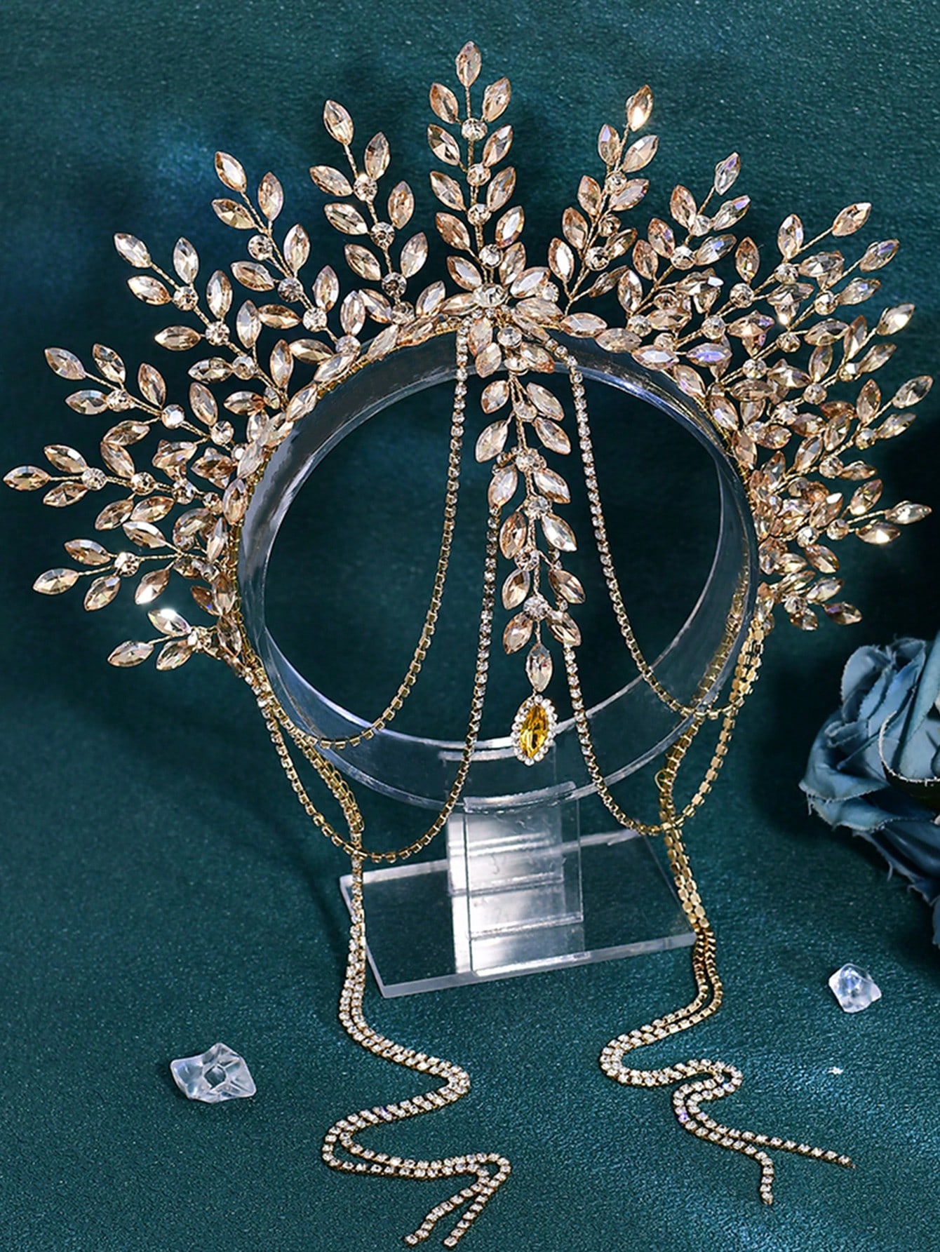 1pc Luxurious Bridal Crown Hea - đánh giá và giá Men'S Fashion Accessories