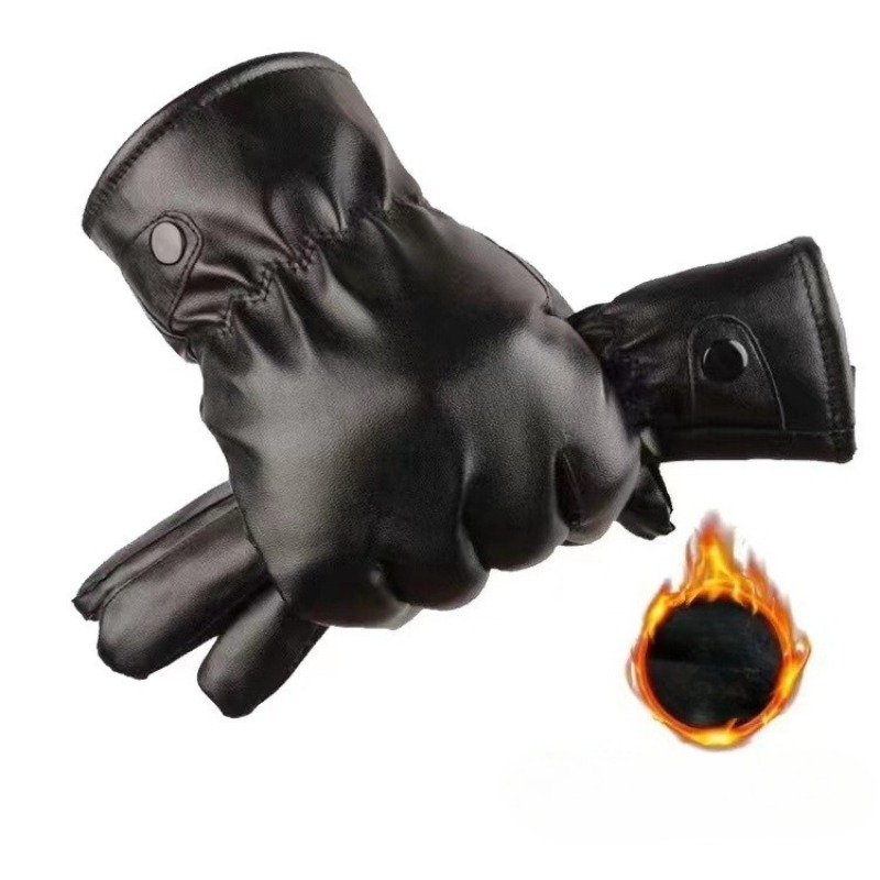 Winter Fashion Black PU Leathe - đánh giá và giá Driving Gloves Leather