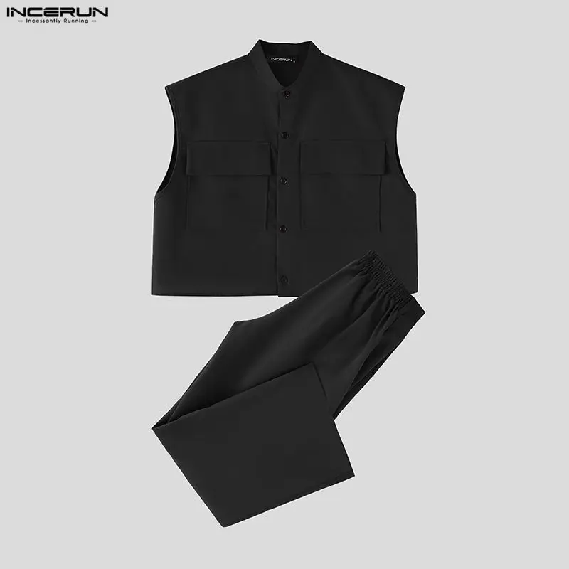 INCERUN Men Sets Solid Sleevel - đánh giá và giá Mens Fashion Casual 2026