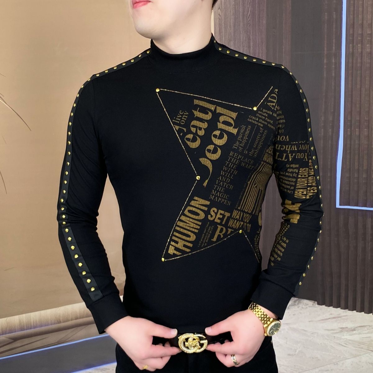 New long-sleeved tops for fash - đánh giá và giá Quality Men'S Fashion