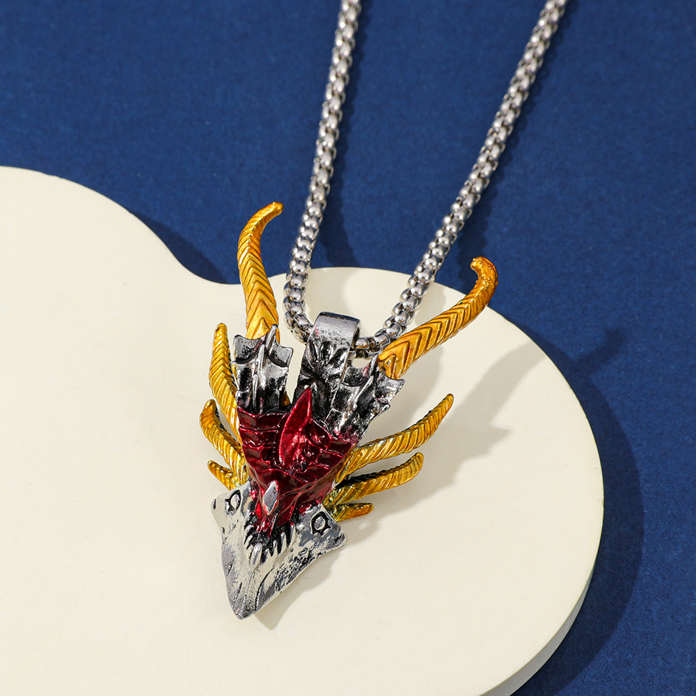 Retro Hip-Hop Evil Dragon Head - đánh giá và giá Men'S Fashion Accessories