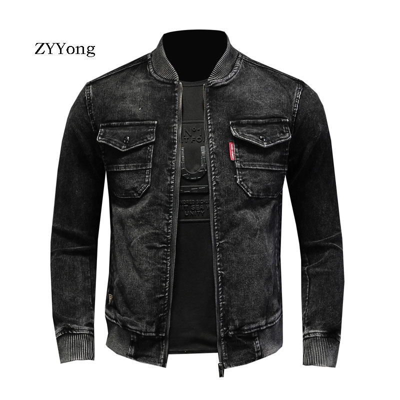 Stand Collar Bomber Pilot Blac - đánh giá và giá Corduroy Jacket Men