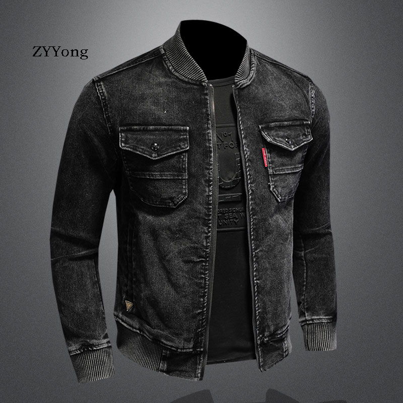 Stand Collar Bomber Pilot Blac - đánh giá và giá Corduroy Jacket Men