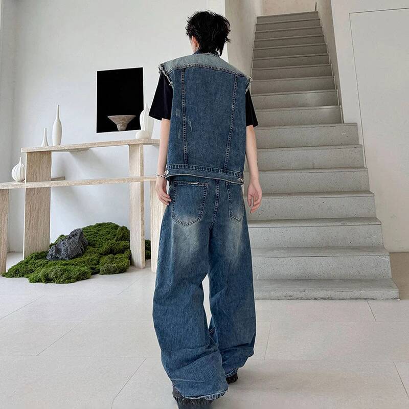 LUZHEN 2026 Summer Denim Two-p - đánh giá và giá Mens Fashion Casual 2026