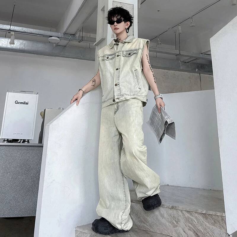 LUZHEN 2026 Summer Denim Two-p - đánh giá và giá Mens Fashion Casual 2026