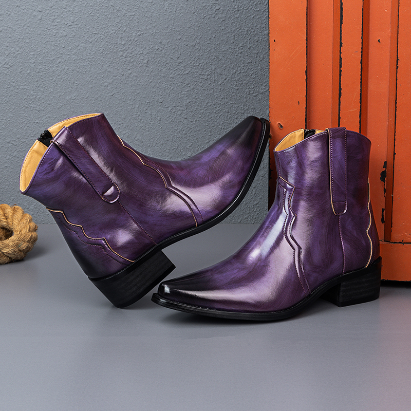 Men High Top Boots Solid Color - đánh giá và giá Men'S Fashion Color