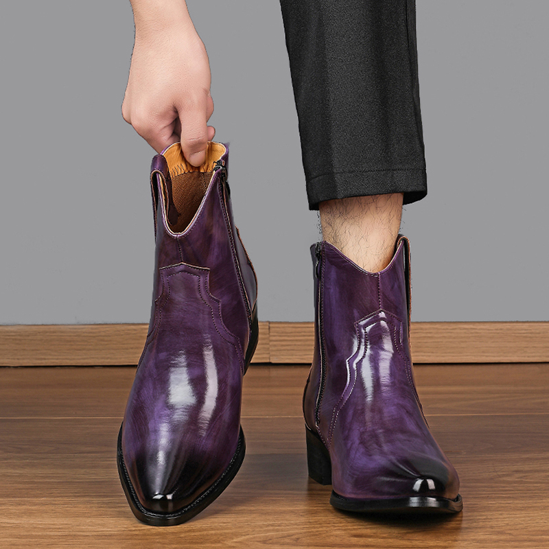Men High Top Boots Solid Color - đánh giá và giá Men'S Fashion Color