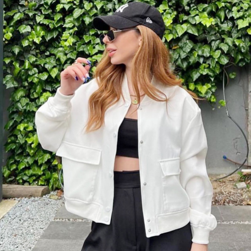 HXAO Women's Bomber Jacket Cro - đánh giá và giá Varsity Jacket Letterman