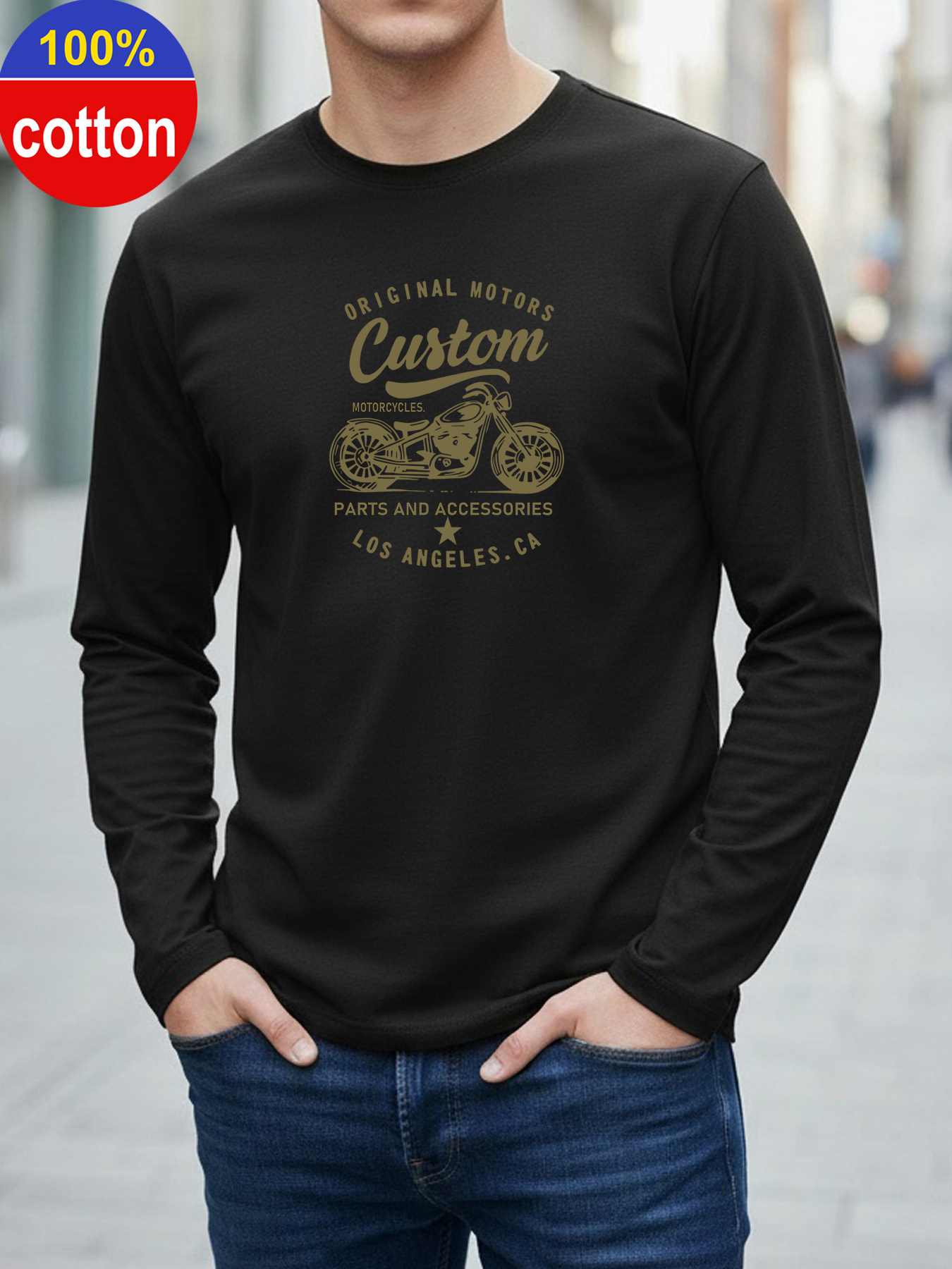 100% pure cotton men's long sl - đánh giá và giá Men'S Fashion Undershirt