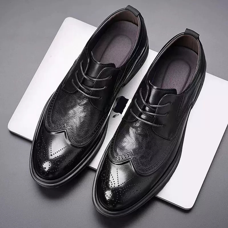 Mens Oxford Shoes Genuine Cow  - đánh giá và giá Oxford Shoes Brogue