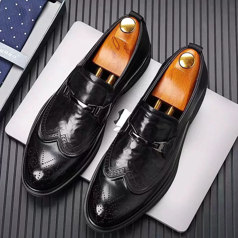 Mens Oxford Shoes Genuine Cow  - đánh giá và giá Oxford Shoes Brogue