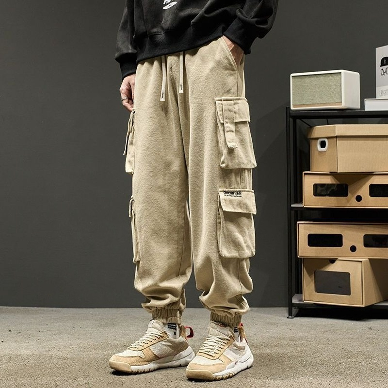Khaki Male Trousers Biker Low  - đánh giá và giá Men'S Fashion Trousers